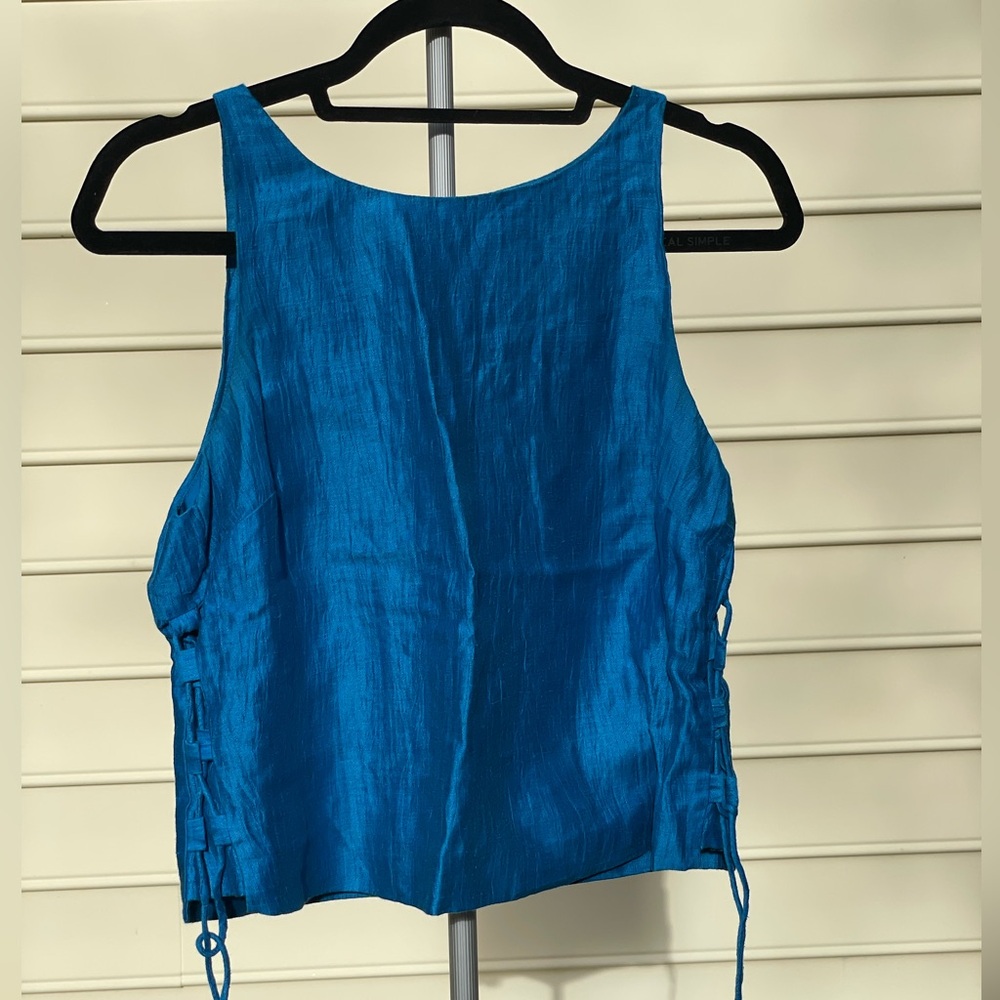 Anthropologie HD in Paris Linen Sleeveless Top - Picture 2 of 12